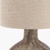 Palmino Brown Organic Glass Bottle Table Lamp