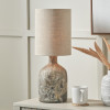 Palmino Brown Organic Glass Bottle Table Lamp