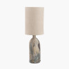 Palmino Brown Tall Organic Glass Bottle Table Lamp