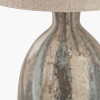 Palmino Brown Tall Organic Glass Bottle Table Lamp