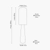 Mirissa White Slubby Handloom Fabric Table Lamp