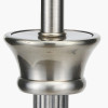 Salvatore Antique Silver Metal Table Lamp Base with Winston 35cm Taupe Handloom Tapered Lampshade
