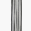 Salvatore Antique Silver Metal Table Lamp Base with Winston 35cm White Handloom Tapered Lampshade