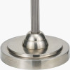 Salvatore Antique Silver Metal Table Lamp Base with Vienna 35cm Taupe Chevron Mushroom Pleat Lampshade