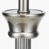 Salvatore Antique Silver Metal Table Lamp Base with Vienna 35cm Taupe Chevron Mushroom Pleat Lampshade