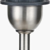 Salvatore Antique Silver Metal Table Lamp Base with Izara 35cm Lilac Ikat Patterned Mushroom Pleat Tapered Lampshade