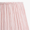 Salvatore Antique Silver Metal Table Lamp Base with Thiago 35cm Cinnamon Stripe Mushroom Pleat Tapered Lampshade