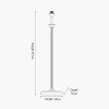 Salvatore Antique Silver Metal Table Lamp Base