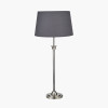 Salvatore Antique Silver Metal Table Lamp Base