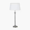 Salvatore Antique Silver Metal Table Lamp Base