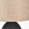Erika Black Vintage Textured Ceramic Table Lamp