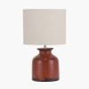 Nori Terracotta Crackle Ceramic Table Lamp