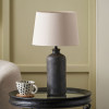 Kovu Matt Bronzed  Cylinder Ceramic Table Lamp