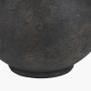 Kovu Matt Bronzed Round Ceramic Table Lamp