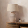 Rhone Ombre Sand Textured Tall Ceramic Table Lamp
