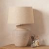 Rhone Ombre Sand Textured Ceramic Table Lamp