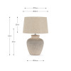 Rhone Ombre Sand Textured Ceramic Table Lamp