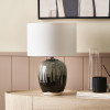 Esmalte Monochrome Drip Glaze Effect Ceramic Table Lamp