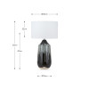 Esmalte Monochrome Drip Glaze Effect Tall Ceramic Table Lamp