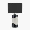 Arlese Monochrome Abstract Ceramic Table Lamp