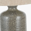 Lorient Slate Grey Textured Ceramic Table Lamp