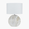 Viejo Grey Large Stone Effect Ceramic Table Lamp