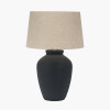Areia Black Sand Textured Ceramic Table Lamp
