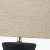 Areia Black Sand Textured Ceramic Table Lamp