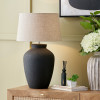 Areia Black Sand Textured Ceramic Table Lamp