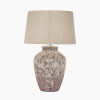 Vanda Clay Stone Textured Ceramic Table Lamp