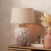 Vanda Clay Stone Textured Ceramic Table Lamp