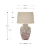 Vanda Clay Stone Textured Ceramic Table Lamp