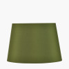Laurel Olive Leaf Ceramic Table Lamp Base with Adelaide 40cm Sage Tapered Cotton Mix Lampshade