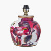 Laelia Pink Lily Ceramic Urn Table Lamp Base