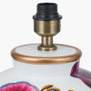Laelia Pink Lily Ceramic Urn Table Lamp Base