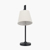 Ari Black Metal Curved Arm Table Lamp