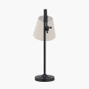 Ari Black Metal Curved Arm Table Lamp
