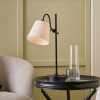 Ari Black Metal Curved Arm Table Lamp