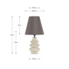Aylin Putty Gourd Ceramic Table Lamp