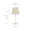 Sophia Putty Metal Bobble Table Lamp