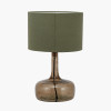 Avani Olive Glass Bottle Table Lamp