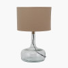 Avani Clear Glass Bottle Table Lamp