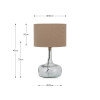 Avani Clear Glass Bottle Table Lamp