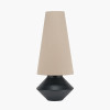 Nila Black Hammered Metal Diamond Table Lamp