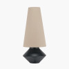 Nila Black Hammered Metal Diamond Table Lamp