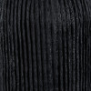 Ananya Black Paper Mache and Metal Textured Dome Table Lamp