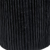 Ananya Black Paper Mache and Metal Textured Dome Table Lamp