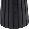 Sahana Black Ribbed Slim Wood Table Lamp