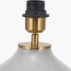 Juno Sage and Mist Ombre Glass Table Lamp with Edward 30cm Pistachio Green Linen Cylinder Lampshade