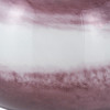 Juno Deep Plum Ombre Glass Table Lamp  with Adelaide 35cm Ivory Tapered Cotton Mix Lampshade